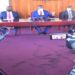 PUBLIC ACCOUNTS: Hon Medard Sseggona (L), Hon Joel Ssenyonyi and Hon. Martin Ojara Mapenduzi at the media briefing