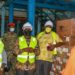 Richard Todwong visiting Uganda Medical Stores in Entebbe