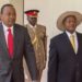 Presidents Uhuru Kenyatta and Yoweri Museveni