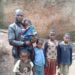 Sabiti Laban with his five children