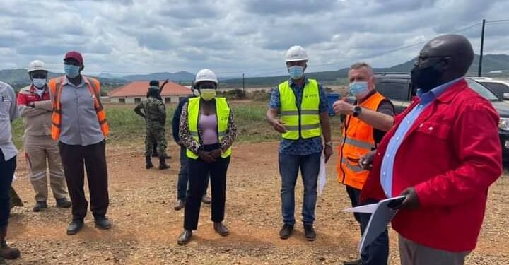 Energy ministers tour Kabaale International Airport construction site. Progress according to the contractor now stands at 65%