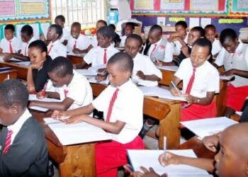 Primary School pupils in class