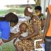 People being vaccinated against yellow fever in Entebbe area