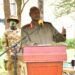 President Yoweri Museveni responding issues raised by Leaders from Karamoja  region at the State Lodge Morolinga in Moroto district on 10th September 2021. Photo by PPU / Tony Rujuta