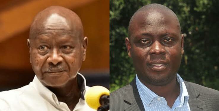 President Museveni and his Deputy Presidential Press Secretary Faruk Kirunda