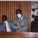 MPs Muhammad Ssegirinya and Allan Ssewanyana at Masaka Chief Magistrates Court on Tuesday