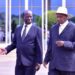 Former Vice President Edward Kiwanuka Ssekandi and President Museveni