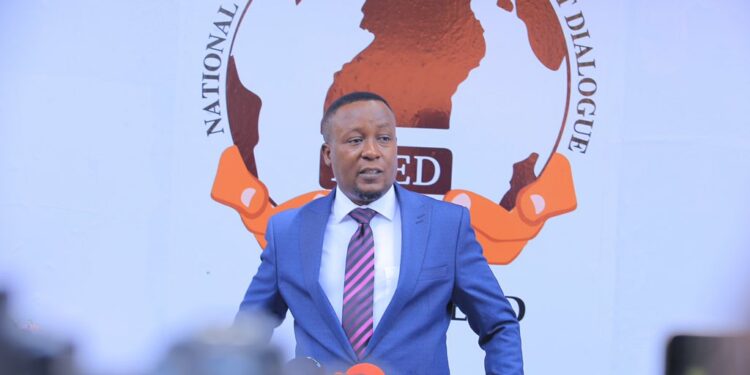 Joseph Kabuleta during the launch of NEED