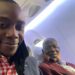 Henry Mutebe and Wilson Dhabangi on Uganda Airlines flight