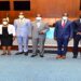 Oulanyah(C) with members of the Forum at the Kampala Serena Hotel