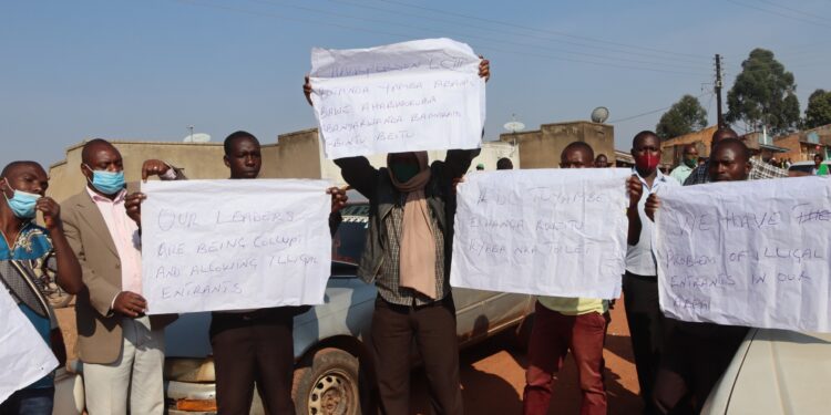 Ugandans protest over illegal entry of Rwandans into the country