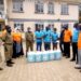 Kabale University donates detergent to Kabale Police