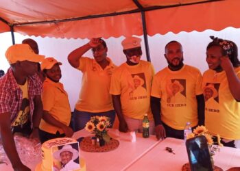 NRM yellow Brigade Celebrate Museveni's Belated birthday