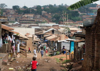 A slum in Kampala