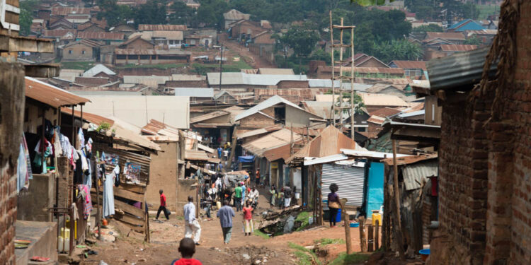 A slum in Kampala