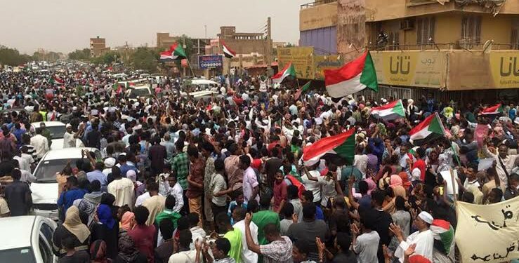 Sudanese protesters