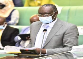 Budget Committee chairperson, Patrick Isiagi Opolot, speaking to the motion for the supplementary request
