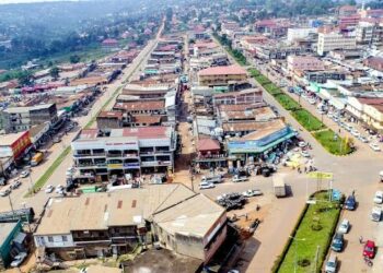 Aerial view of Masaka City