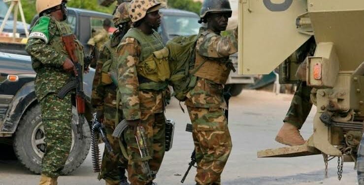 UPDF soldiers in Somalia