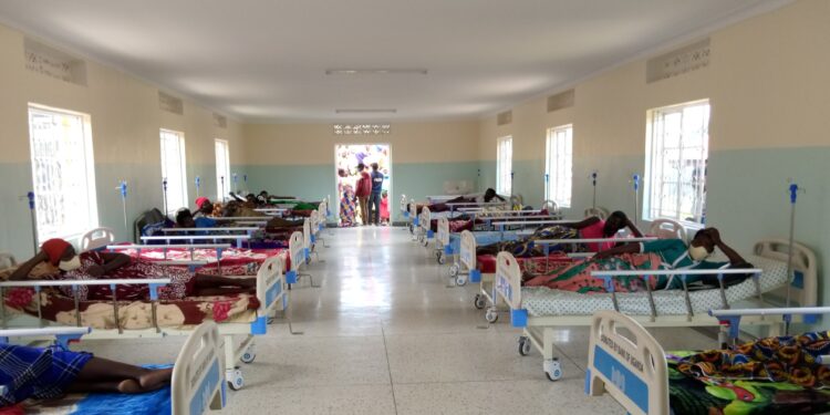 Maternity ward extension with New Beds donated by Bank of Uganda