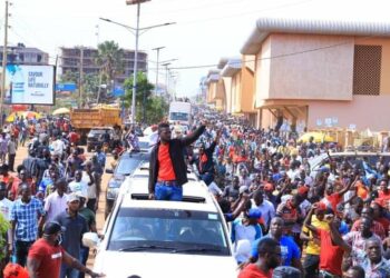 Bobi Wine in Lira last week