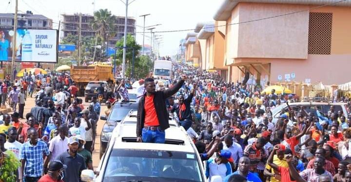 Bobi Wine in Lira last week