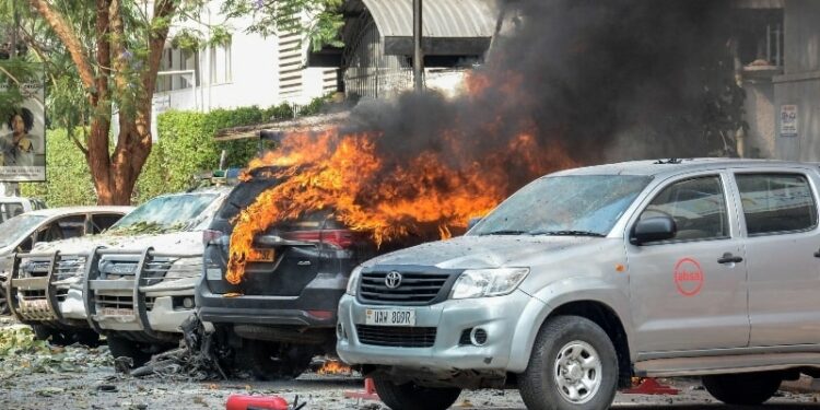 Bombing near Parliament of Uganda on Tuesday