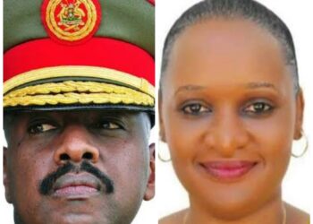 Gen Muhoozi and Sarah Kiyimba