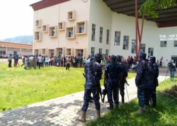 Police deployment at Kabale NTC