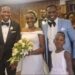 Namuyimba with her husband Chris on their wedding day