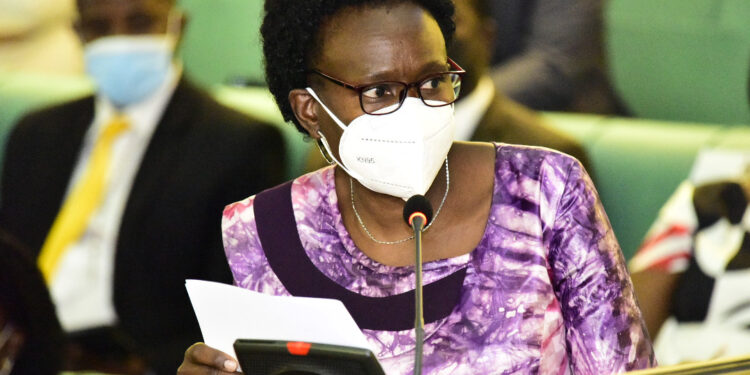 The Minister of Health, Dr Jane Ruth Aceng