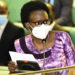 The Minister of Health, Dr Jane Ruth Aceng
