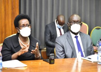 The Permanent Secretary Ministry of Health, Dr. Diana Atwine, appearing before Parliament’s Committee of Health.