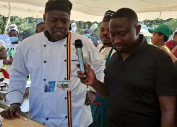 Chef Andrew Alikuluya the Winner of the Cooking Competition takes Judges through the meals he prepared