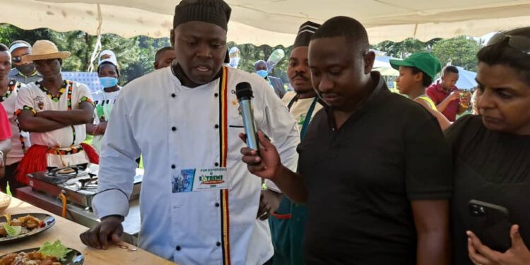 Chef Andrew Alikuluya the Winner of the Cooking Competition takes Judges through the meals he prepared