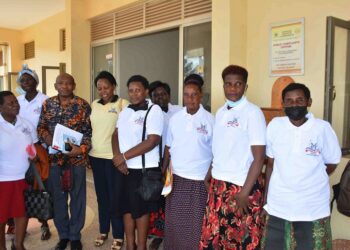 Mukono Women Leaders and UWESO delegates from Kampala after signing a memorandum