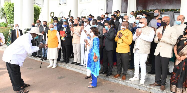 Speaking to the celebrants, President Museveni congratulated the Indian community on the day of Diwali saying that it was worth being marked among the Indian race as a unifying factor in faith.