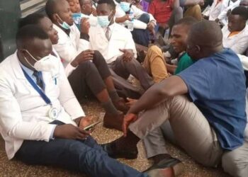 Intern doctors arrested on Thursday as they went to Parliament to deliver their petition to the Speaker