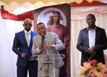 Mr Joseph Kabuleta addressing politicians, activists from Buganda region during the NEED Symposium on Friday