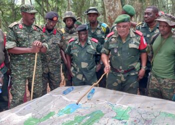 Operation Shujaa Commanders in a joint operation review meeting on Saturday