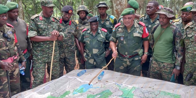 Operation Shujaa Commanders in a joint operation review meeting on Saturday