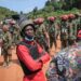 Former Presidential candidate Robert Kyagulanyi alias Bobi Wine being denied to access Kalangala electorates during campaigns in last Presidential elections
