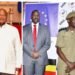 L-R: President Museveni, Gen Muhoozi and Gen Kayihura