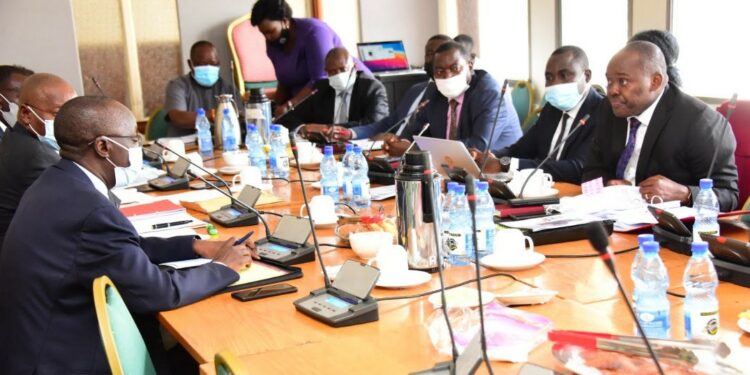 The Public Accounts Committee (Central Government) interacting with officials from Jacobsen Uganda Power Plant Company Limited