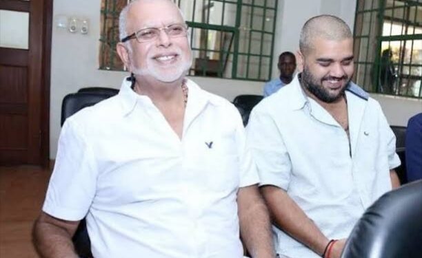 Dr Sudhir Ruparelia with son Rajiv