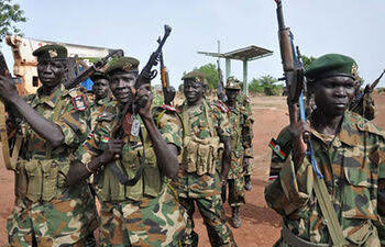 South Sudan soldiers... Courtesy photo