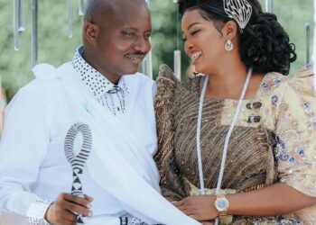 Pastor Bugingo with wife Susan Makula during their introduction ceremony