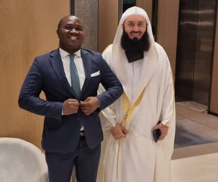 Pablo Bashir with Mufti Menk