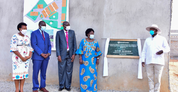 President Museveni during the launch of the construction of the Dei Natural Products International Ltd plant in Matugga on June 3, 2020