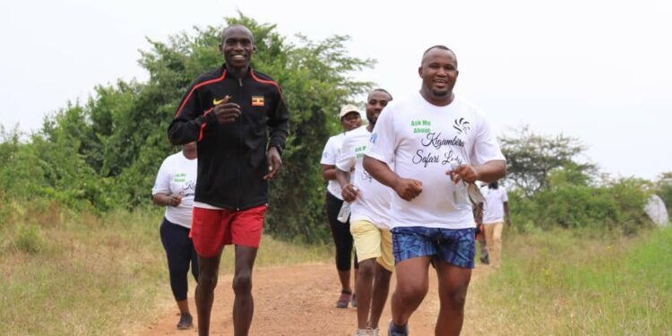 Uganda's long distance runner, Olympic Gold Medalist Joshua Cheptegei headlined the Kigambira Marathon